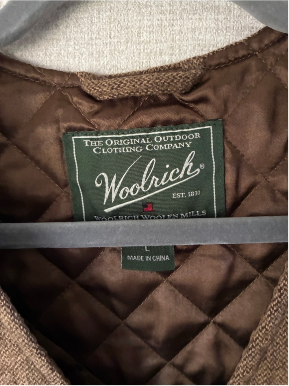 Woolrich Men's Woodruff Vest Brown Large - Picture 2 of 5